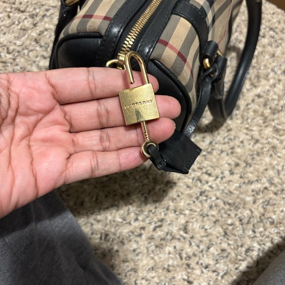 Burberry Beige and Black Plaid Handbag - Picture 9 of 15